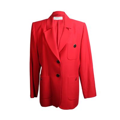  Yves Saint Laurent Size Small Red Blazer 