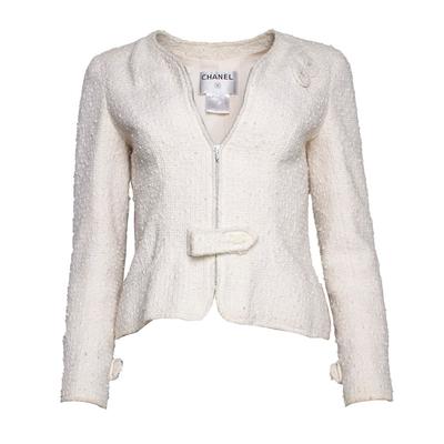Chanel Size 40 White Jacket