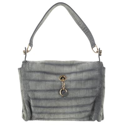 Yves Saint Laurent Grey Suede Handbag 