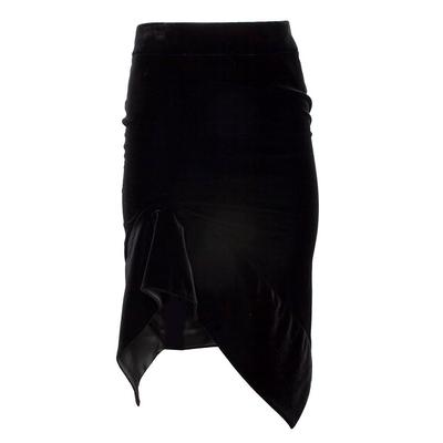 Tom Ford Size Small Black Velvet Skirt