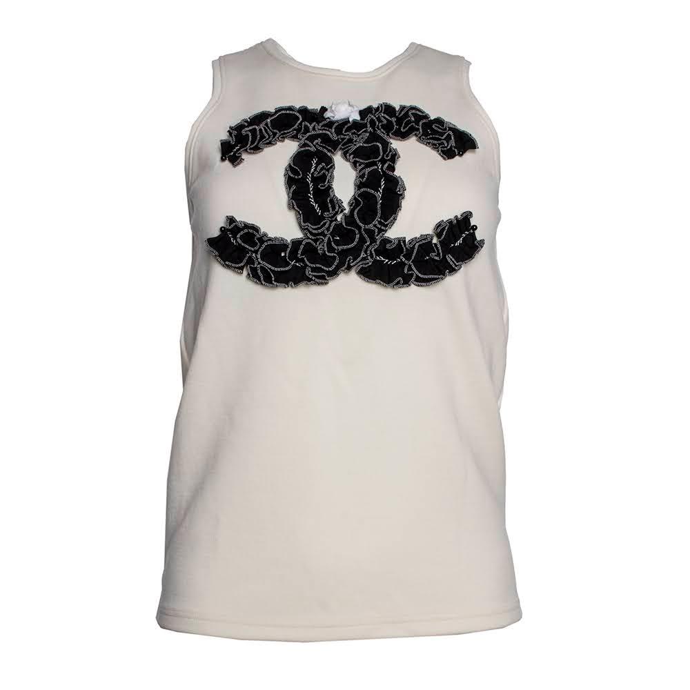 Chanel Size 36 White Top