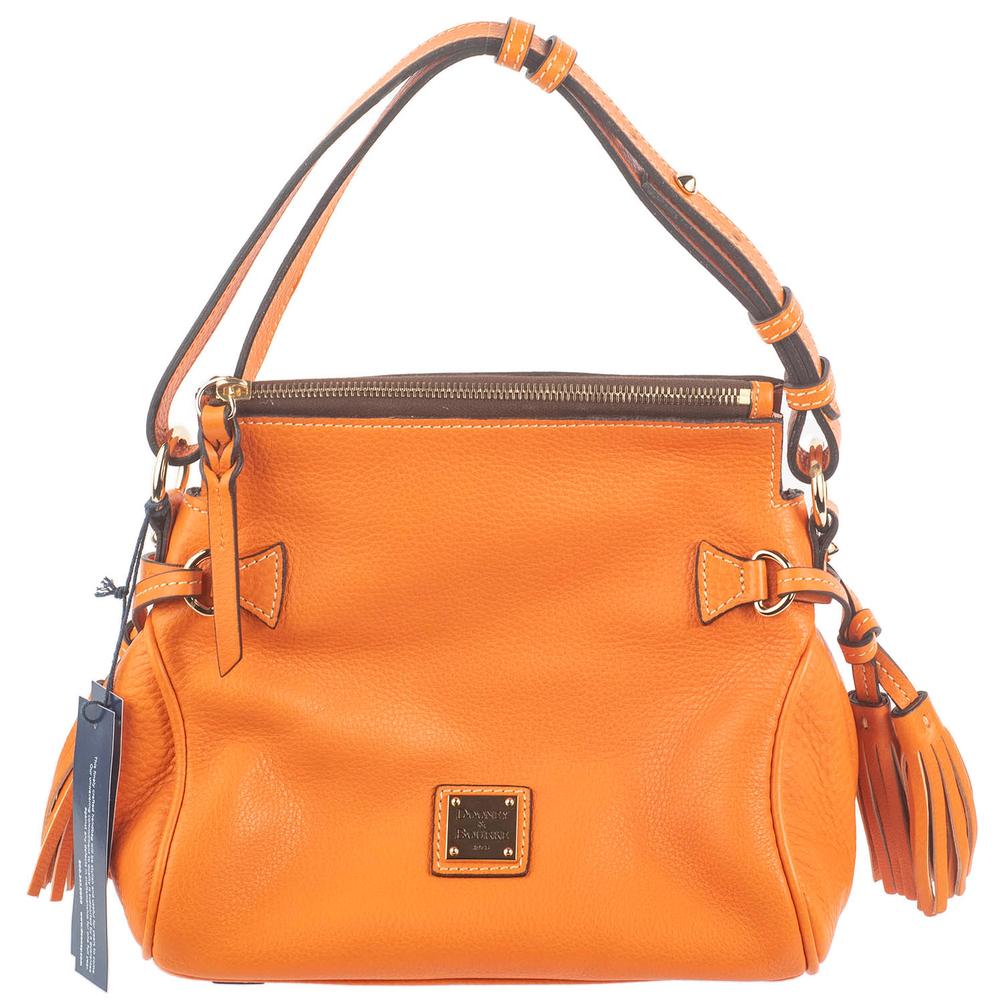  Dooney & Bourke Orange Leather Handbag