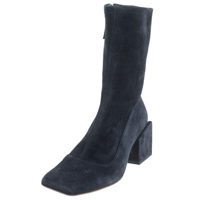 Jacquemus Size 38 Navy Suede Asymmetrical Boots 