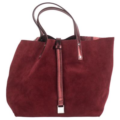 Tiffany & Co Red Suede Tote Handbag 