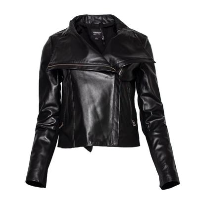 Lamarque Size Small Black Leather Jacket