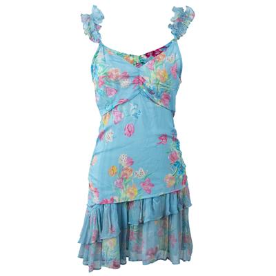 New Love Shack Fancy Size 6 Blue Short Dress