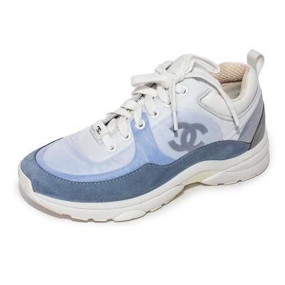 Chanel Size 35.5 Blue Sneakers