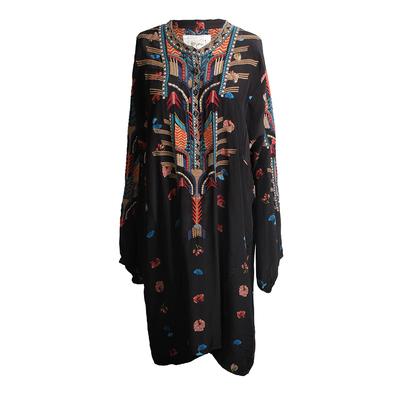Biya By Johnny Was Size XL Embroidered Floral Print Dress