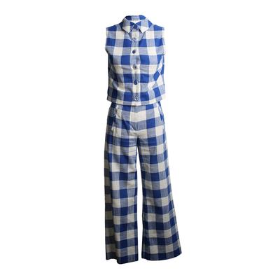 Veronica Beard Size Small Checkered Pant And Top Set