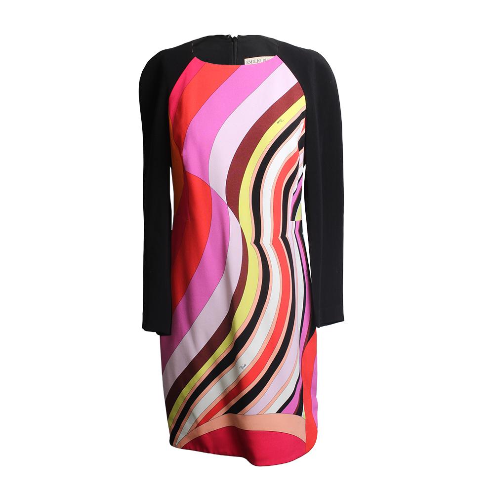  Emilio Pucci Size Large Abstract Print Dress