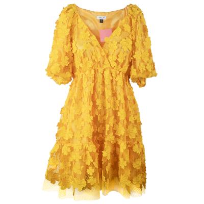 New Delfi Size Medium Yellow Short Dress 