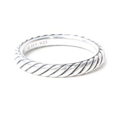 David Yurman Size 5 Sterling Silver Cable Ring