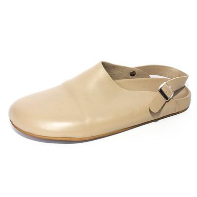 Beatrice Valenzuela Size 7 Tan Leather Clog Shoes