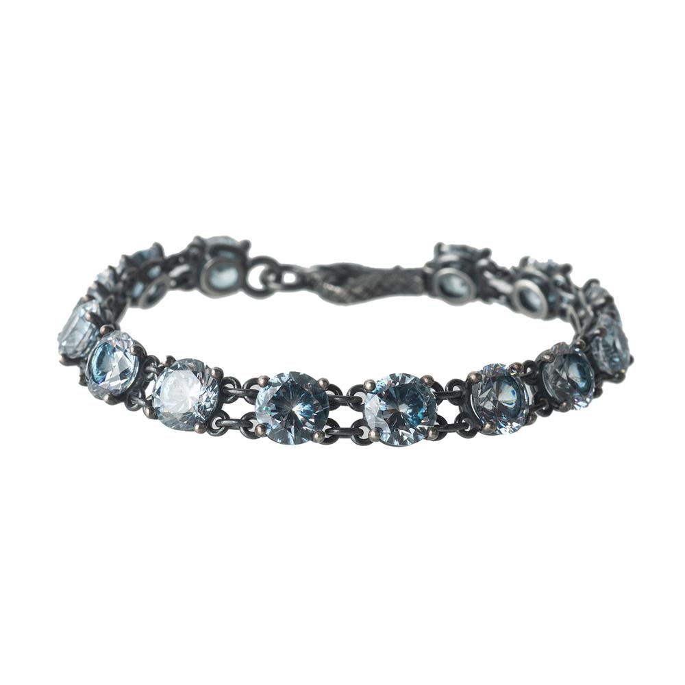  Bottega Veneta Austrian Blue Crystal Bracelet