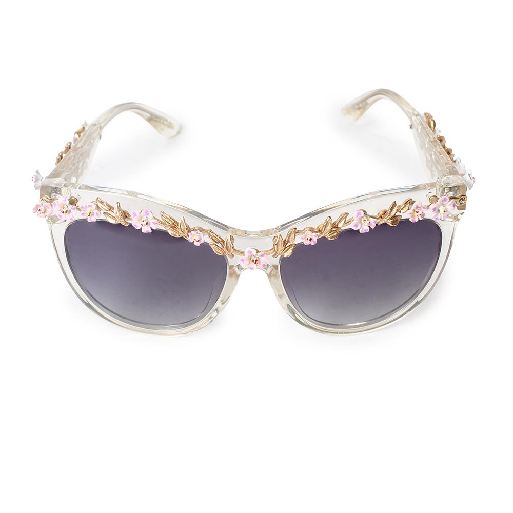  Dolce & Gabbana Floral Embellished Sunglasses