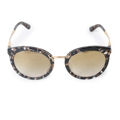 Dolce & Gabbana Round Tortoise Shell Sunglasses