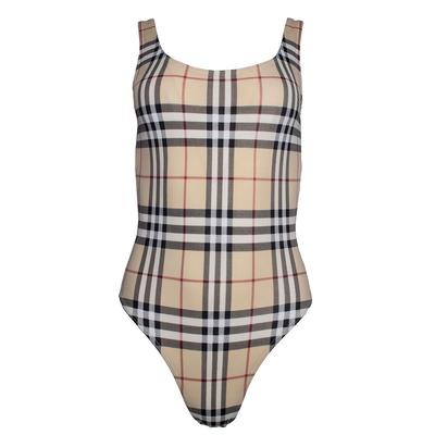 Burberry Size Small Tan Bathing Suit