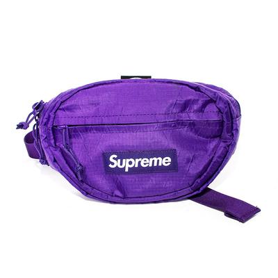 Supreme Purple Logo Patch Belt Bag