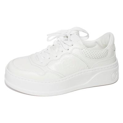 Gucci Size 36 White Chunky Leather Sneakers