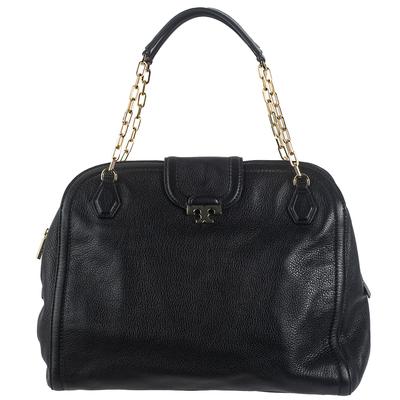 Tory Burch Medium Black Leather Handbag 