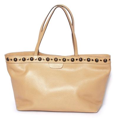 Gucci Tan Leather Babouska Tote Bag