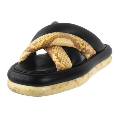 Proenza Schouler Size 36 Black & Yellow Sandals 