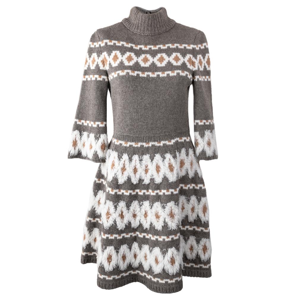  Chanel Size 36 2019 Grey Sweater Dress