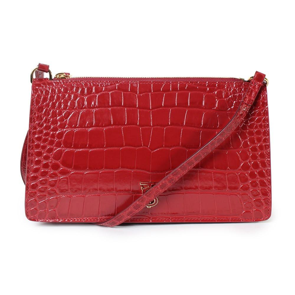  Burberry Tb Croc Embossed Pouch