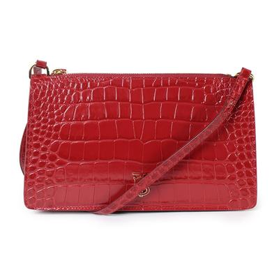 Burberry TB Croc Embossed Pouch