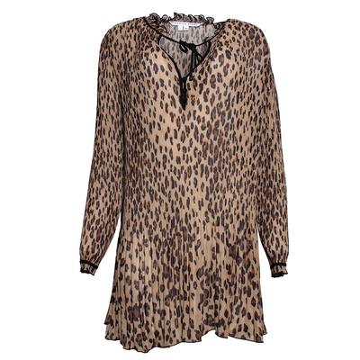 Veronica Beard Size 6 Brown Leopard Print Dress