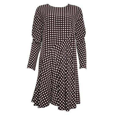 Marni Size 42 Brown Checkered Dress