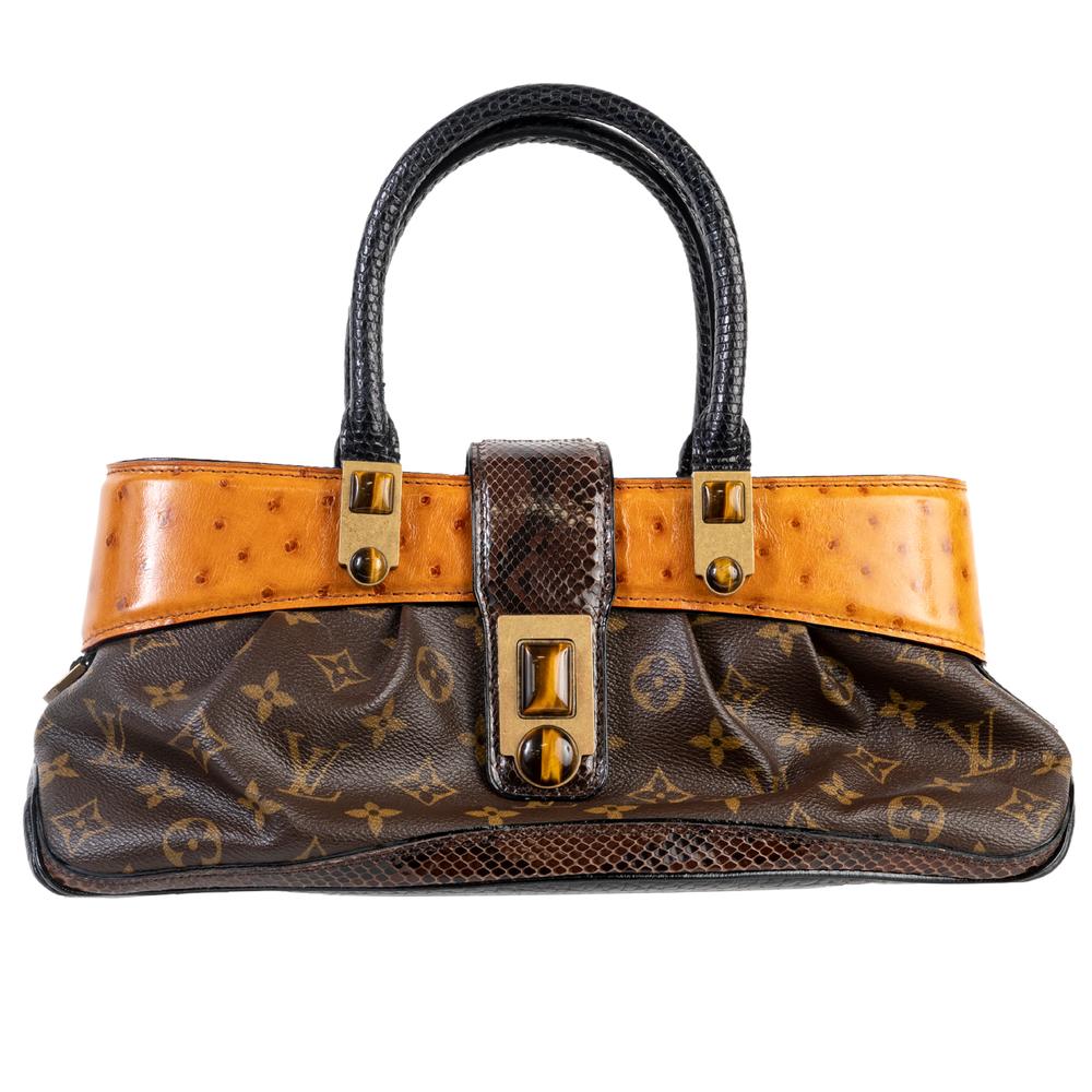  Louis Vuitton Ostrich Trim Handbag