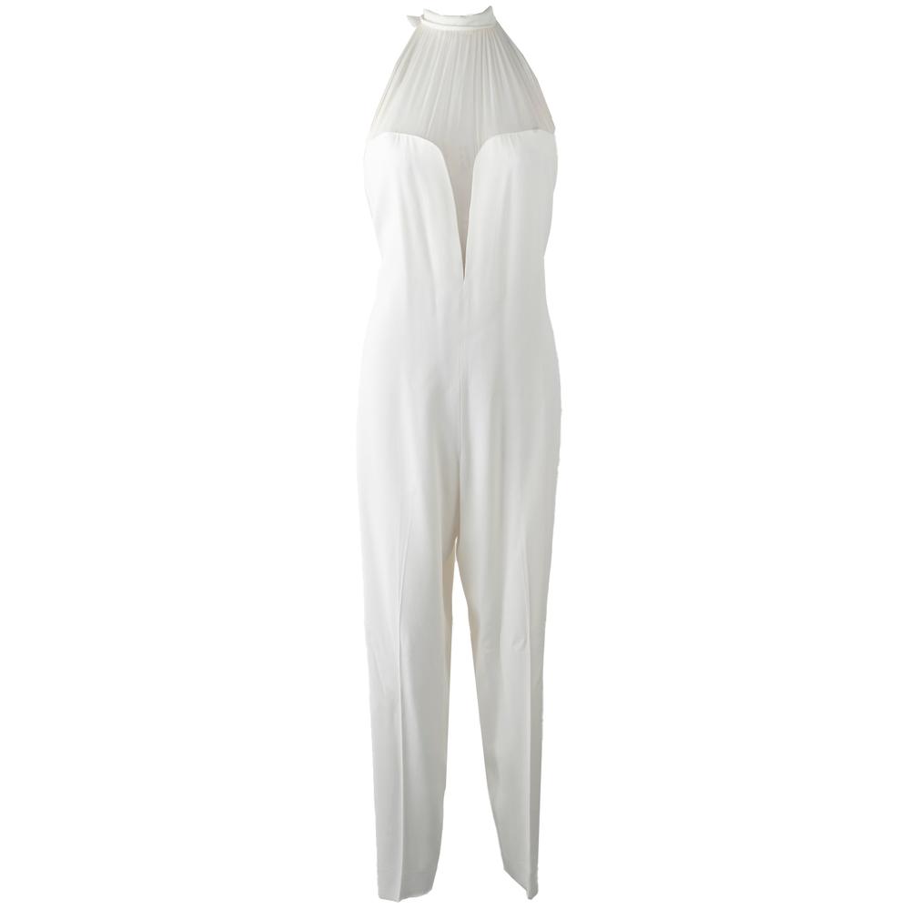  Yves Saint Laurent Size 40 White Jumpsuit