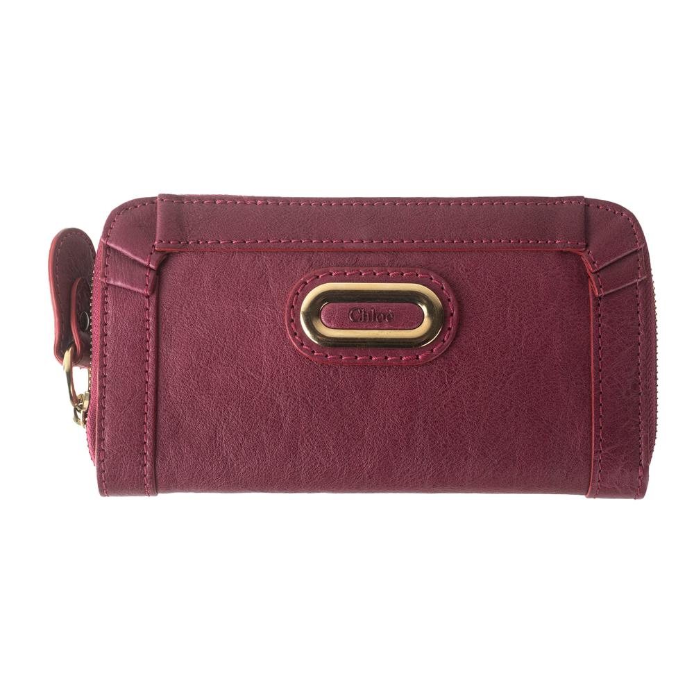 Chloe Pink Leather Wallet