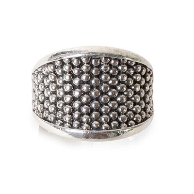 Lagos Size 6 Beaded Dome Ring 