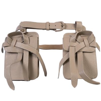 Jhoan Sebastian Grey Taupe Belt Bag