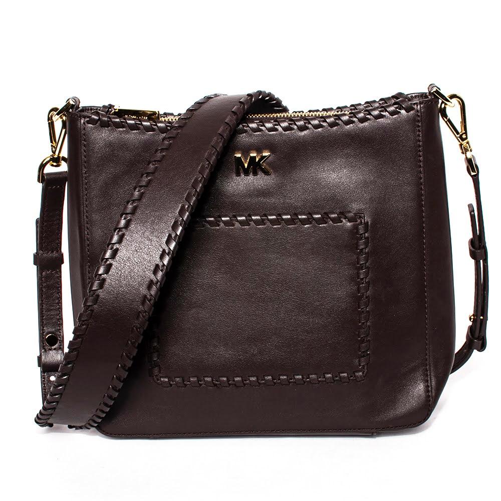  Michael M Kors Brown Leather Crossbody Bag