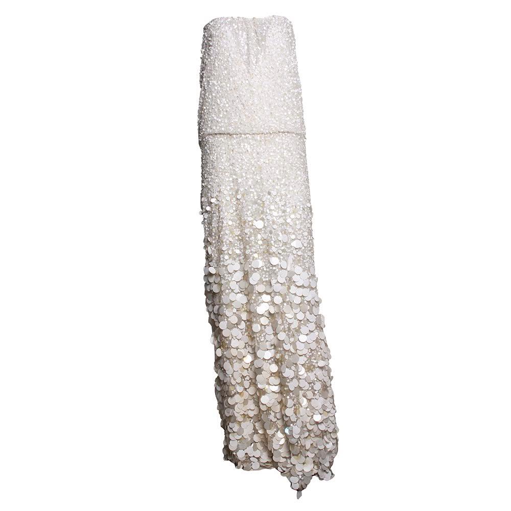  Calypso St Barth Size 0 White Sequin Dress