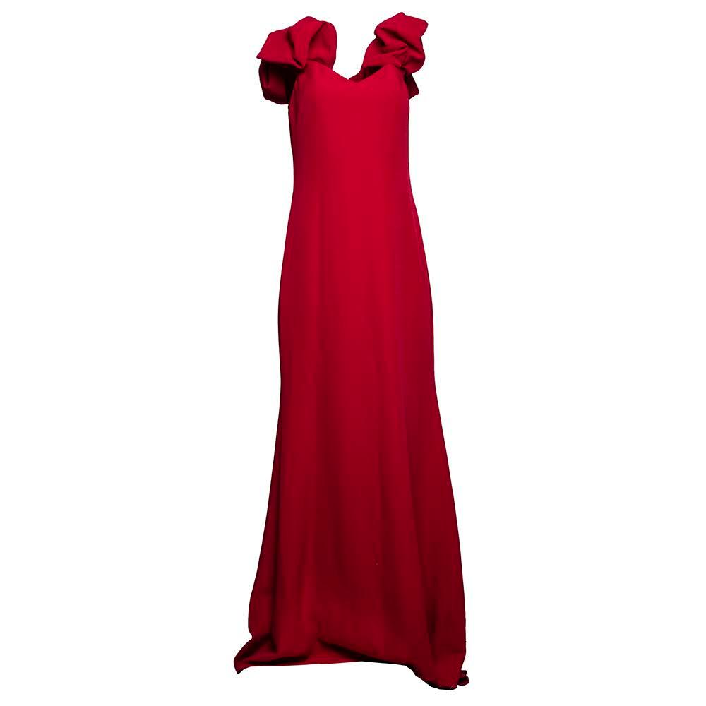  Badgley Mischka Size 12 Red Dress