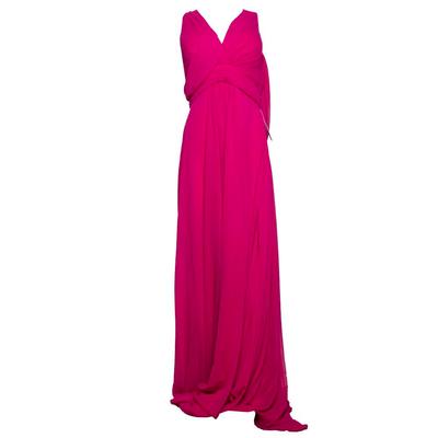 Vera Wang Size 14 Pink Long Evening Dress