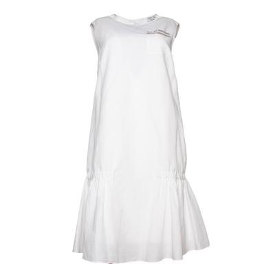 Brunello Cucinelli Size Medium White Dress