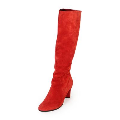 Christian Louboutin Size 41.5 Red Suede Boots