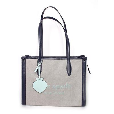 Kate Spade Blue Canvas Handbag