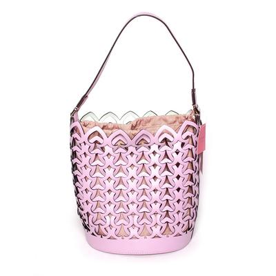 Kate Spade Pink Heart Leather Bucket Bag