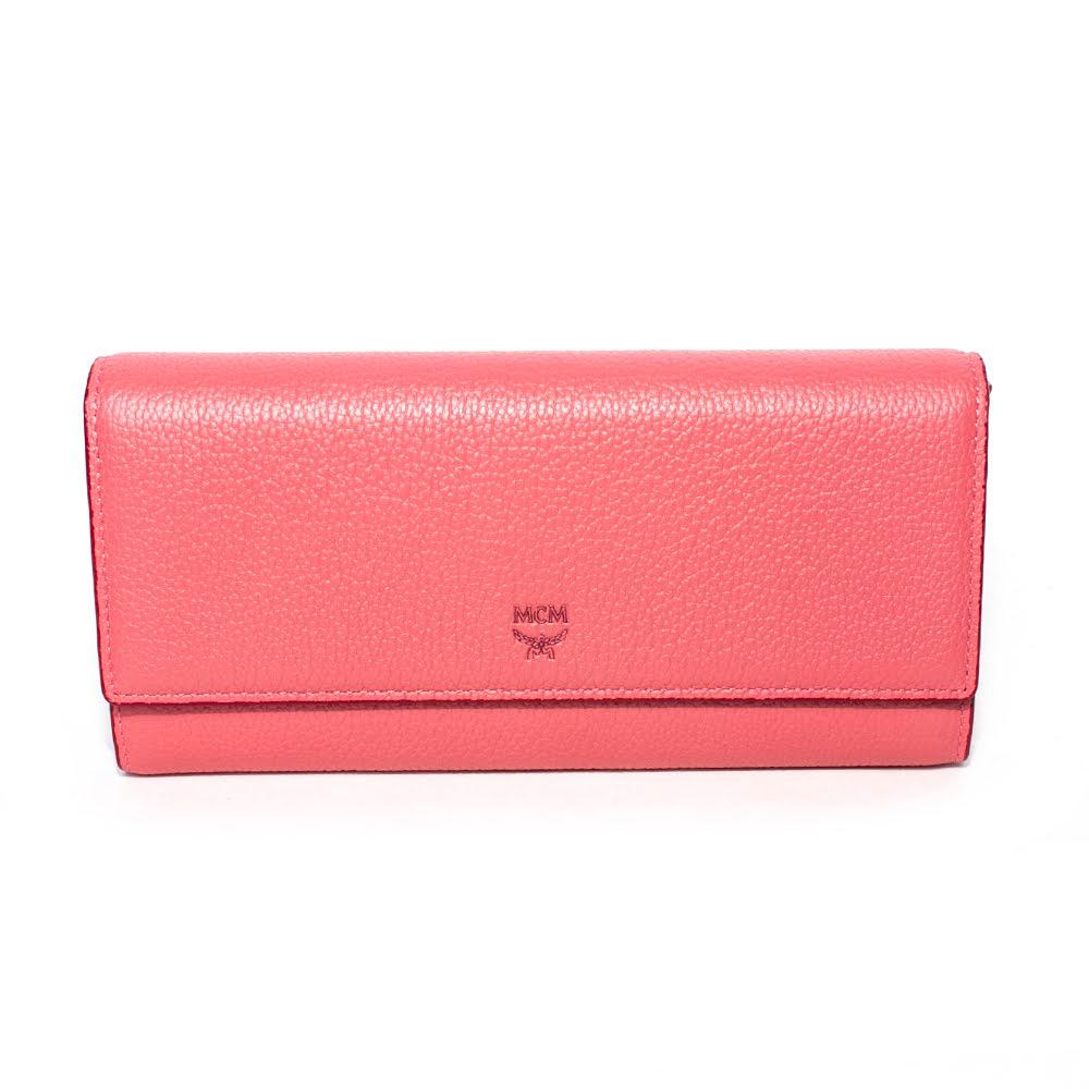  Mcm Pink Leather Wallet
