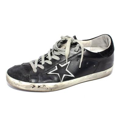 Golden Goose Size 39 Black Leather Sneakers