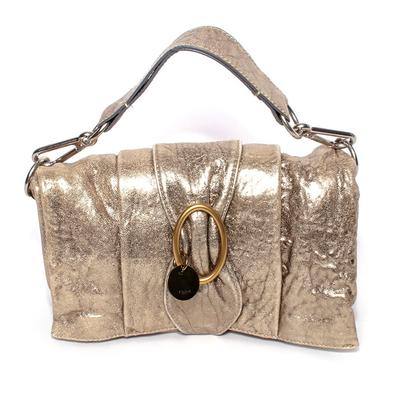 Chloe Gold Leather Mini Handbag