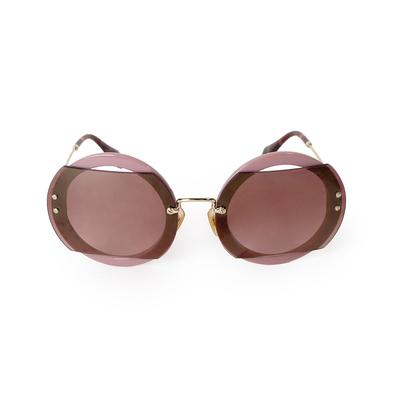 Miu Miu Round Frame Sunglasses 