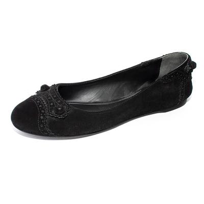 Balenciaga Size 39 Black Suede Shoes