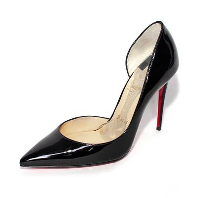 Christian Louboutin Size 37.5 Black Patent Heels